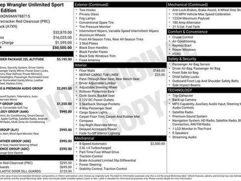 Used 2021 Jeep Wrangler Unlimited Sport AWD/4WD image 3