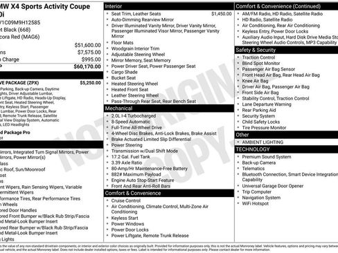 Used 2021 BMW X4 xDrive30i w/ Executive Package image 2