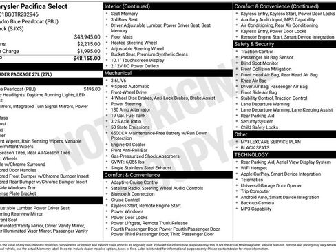 New 2026 Chrysler Pacifica Select image 3