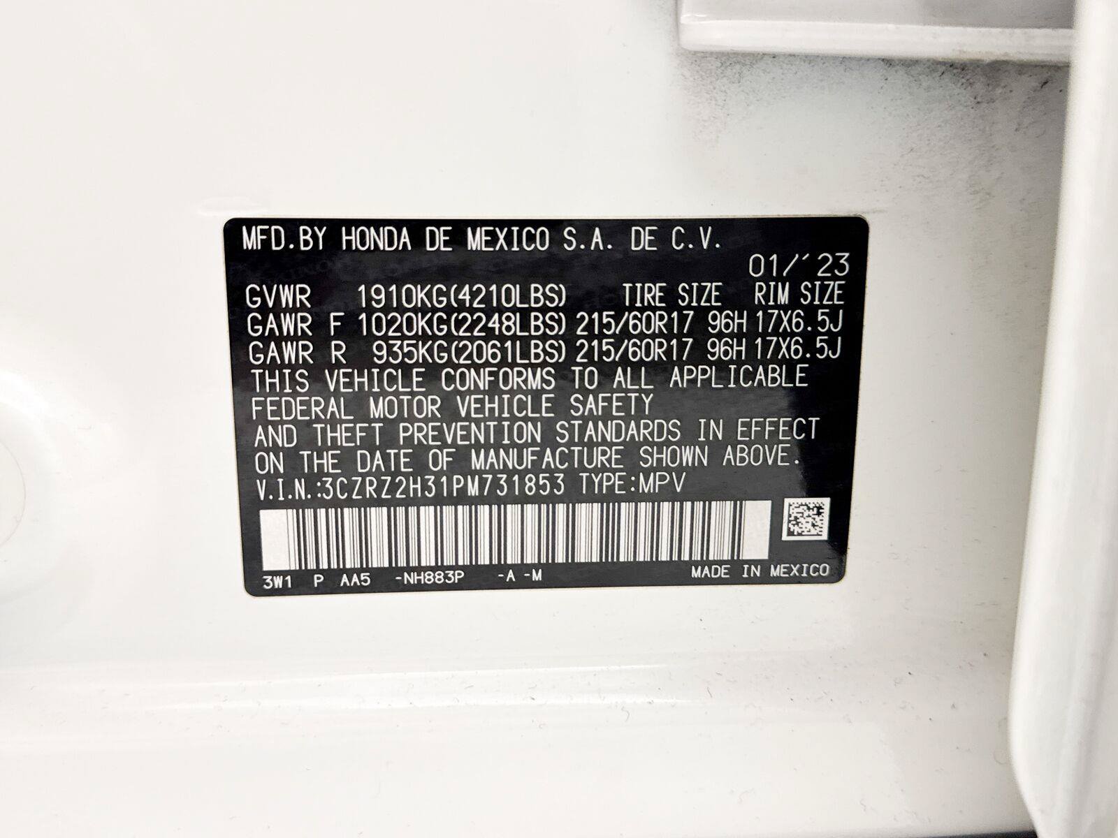 Used 2023 Honda HR-V LX image 35