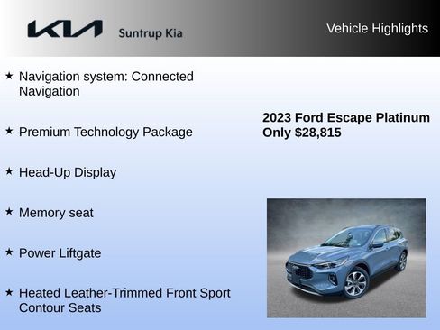 Used 2023 Ford Escape Platinum w/ Premium Technology Package image 8