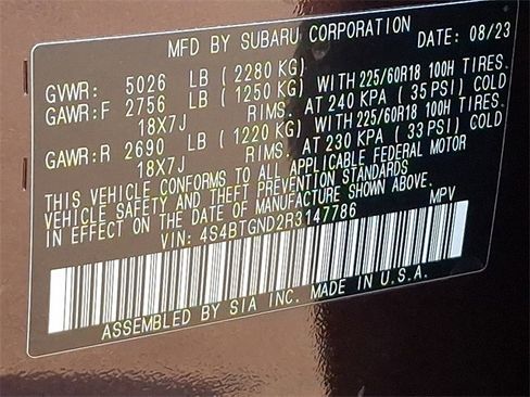 Used 2024 Subaru Outback Limited XT image 27