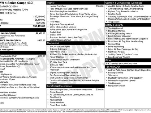 Used 2023 BMW 430i Coupe w/ M Sport Package image 39