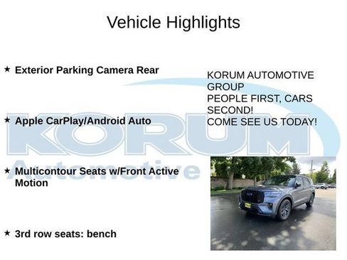 Certified 2025 Ford Explorer ST w/ Sun And Sound Package AWD/4WD image 12