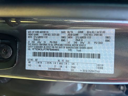 Used 2024 Ford F150 XLT w/ Equipment Group 302A MID AWD/4WD image 42