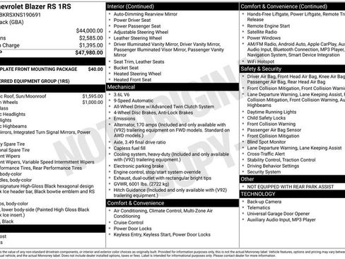 Used 2022 Chevrolet Blazer RS image 42