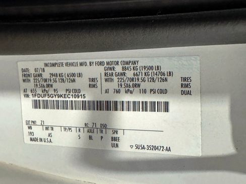 Used 2019 Ford F550 2WD Regular Cab Super Duty image 50