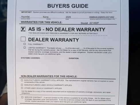Used 2025 Hyundai Kona SE FWD image 29