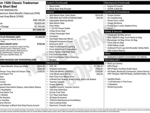 Used 2021 RAM 1500 Tradesman w/ Chrome Plus Package AWD/4WD image 16