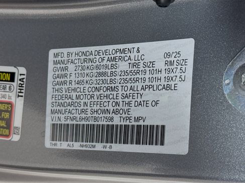 New 2026 Honda Odyssey Elite image 42