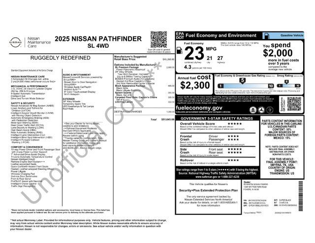 Used 2025 Nissan Pathfinder SL w/ SL Premium Package AWD/4WD image 4