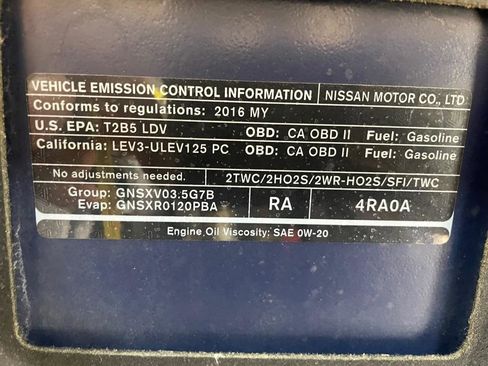 Used 2016 Nissan Maxima Platinum FWD image 36