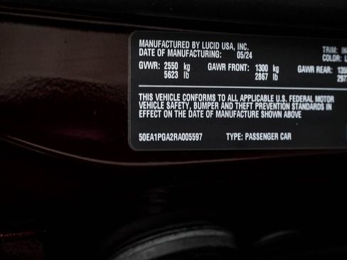 Used 2024 Lucid Air Pure RWD image 43
