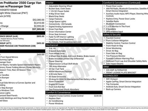 New 2026 RAM ProMaster 2500 w/ Convenience Group FWD image 21