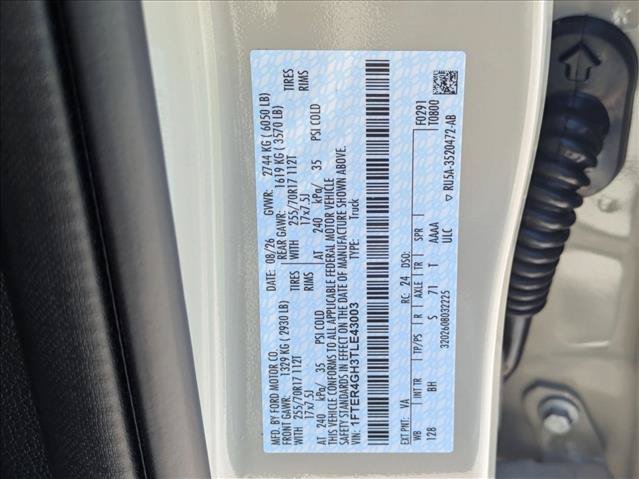 New 2026 Ford Ranger XLT w/ Equipment Group 301A High RWD image 18