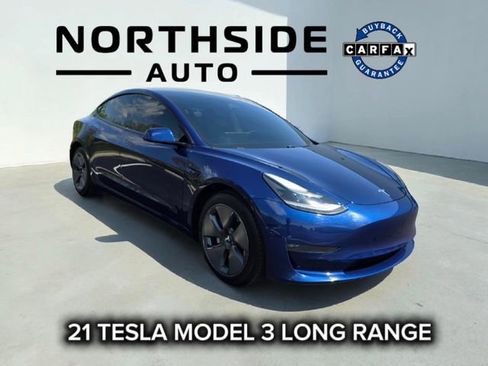 Used 2021 Tesla Model 3 Long Range AWD/4WD image 1