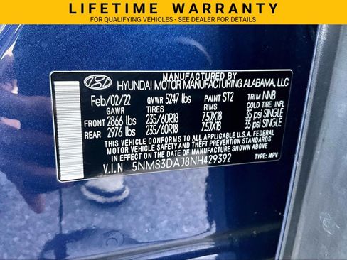 Used 2022 Hyundai Santa Fe SEL w/ Convenience + Premium Package AWD/4WD image 35