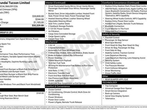 Used 2021 Hyundai Tucson Limited AWD/4WD image 35