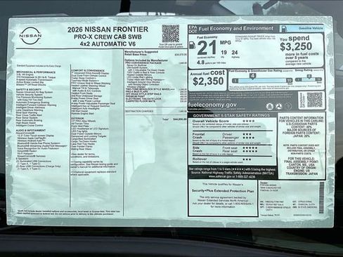 New 2026 Nissan Frontier Pro-X w/ Pro-X Convenience Package image 13