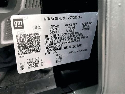 New 2026 Chevrolet Tahoe LS w/ LPO, Dark Essentials Package image 13