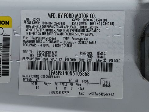Used 2022 Ford Mustang Premium RWD image 19