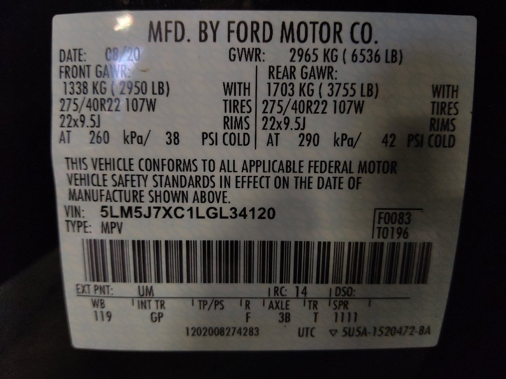 Used 2020 Lincoln Aviator Reserve w/ Equipment Group 201A AWD/4WD image 33