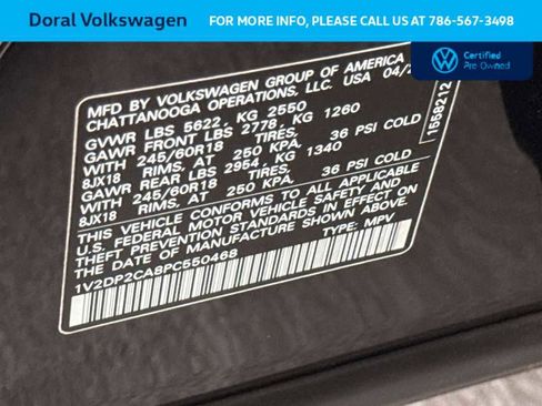 Certified 2023 Volkswagen Atlas SE FWD image 29