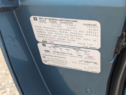 Used 1987 Chevrolet Corvette Base image 10