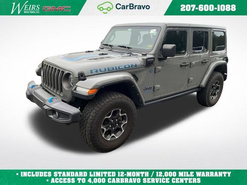 Used 2022 Jeep Wrangler Unlimited Rubicon 4xe w/ Cold Weather Group AWD/4WD image 1