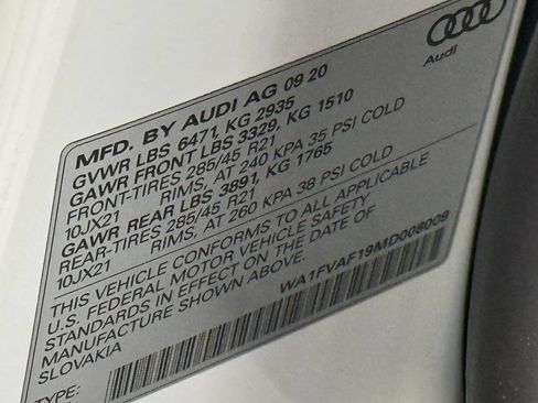 Used 2021 Audi Q8 Prestige AWD/4WD image 34