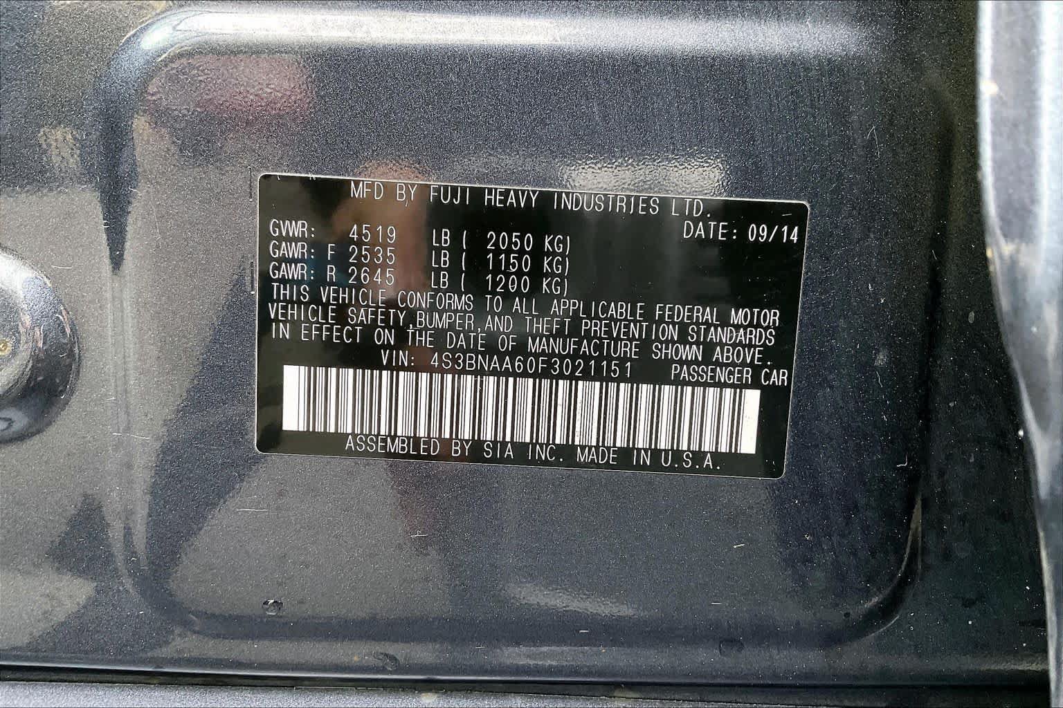 Used 2015 Subaru Legacy 2.5i AWD/4WD image 35