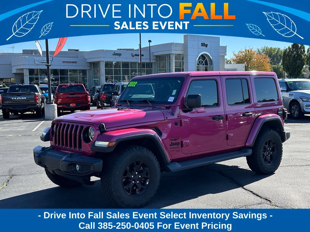 Used 2022 Jeep Wrangler Unlimited Sahara AWD/4WD image 1