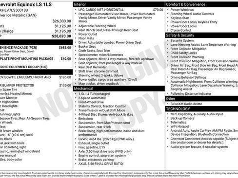 Used 2020 Chevrolet Equinox LS w/ LS Convenience Package FWD image 8