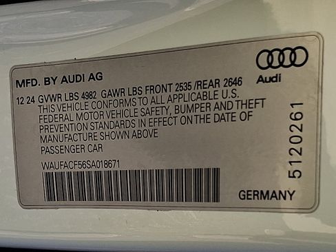 Used 2025 Audi A5 2.0T Premium Plus w/ Premium Plus AWD/4WD image 27