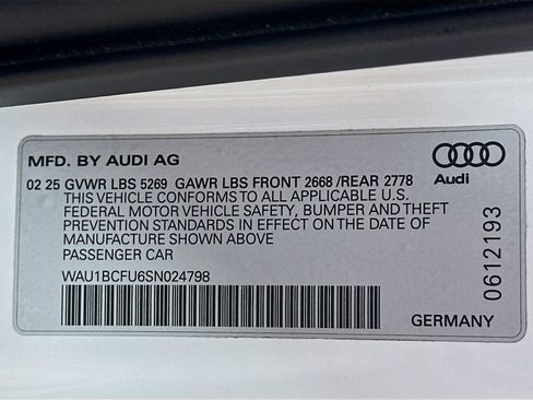 Used 2025 Audi A5 2.0T Premium w/ Convenience Package AWD/4WD image 50