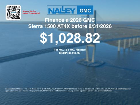 New 2026 GMC Sierra 1500 AT4X AWD/4WD image 6