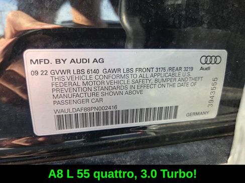 Used 2023 Audi A8 L 3.0T AWD/4WD image 19