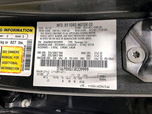 Used 2018 Ford Fusion SE w/ Fusion SE Technology Package image 41