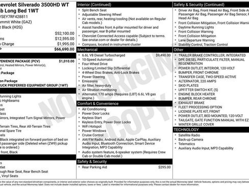 Used 2024 Chevrolet Silverado 3500 W/T w/ WT Convenience Package AWD/4WD image 11