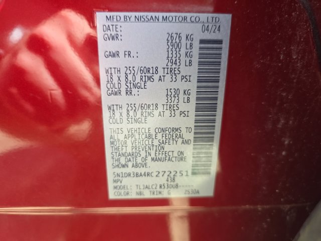 Used 2024 Nissan Pathfinder SV FWD image 33