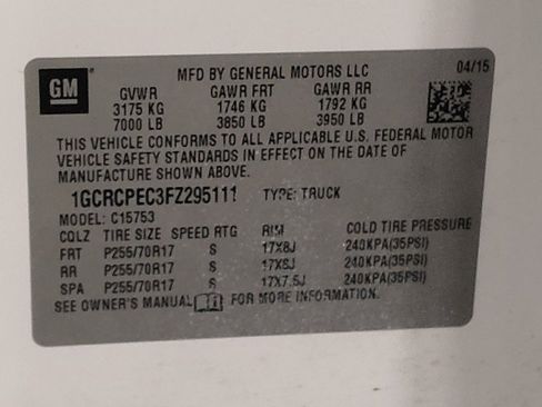 Used 2015 Chevrolet Silverado 1500 W/T image 33