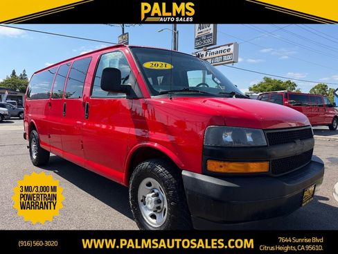 Used 2021 Chevrolet Express 3500 LS w/ Cold Climate Package RWD image 1