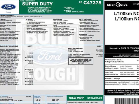 Used 2023 Ford F250 Lariat w/ Sport Appearance Package AWD/4WD image 2