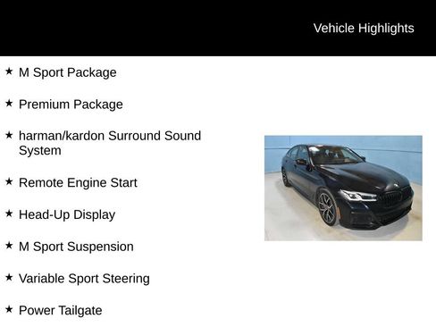 Used 2021 BMW 540i xDrive w/ M Sport Package AWD/4WD image 36