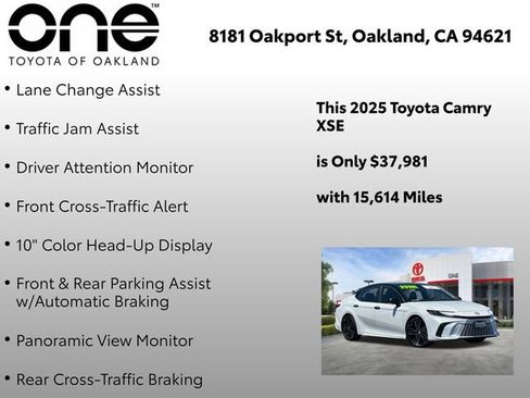 Certified 2025 Toyota Camry XSE w/ Premium Plus Package FWD image 19