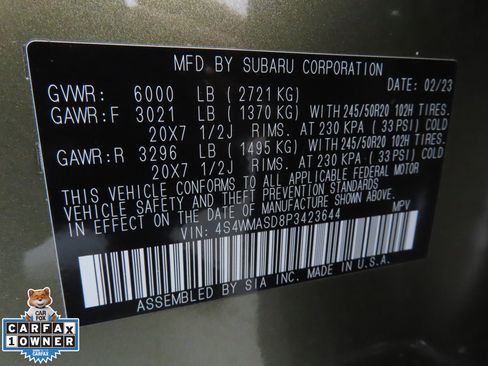 Certified 2023 Subaru Ascent Limited image 30