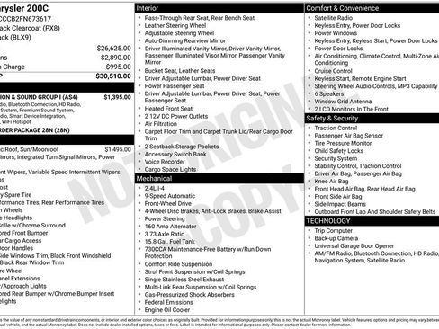 Used 2015 Chrysler 200 C w/ Navigation & Sound Group I FWD image 5