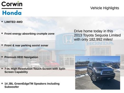 Used 2013 Toyota Sequoia Limited image 6