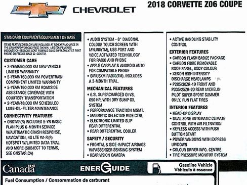 Used 2018 Chevrolet Corvette Z06 image 3