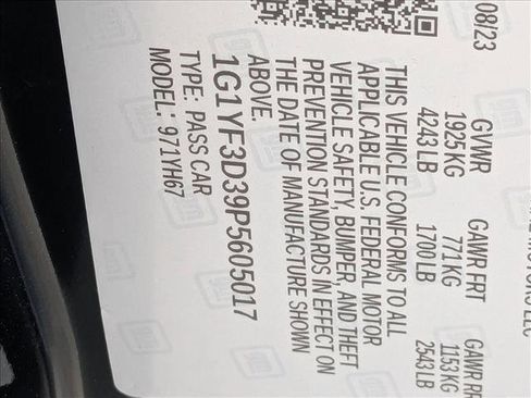 Used 2023 Chevrolet Corvette Z06 w/ Battery Protection Package image 16